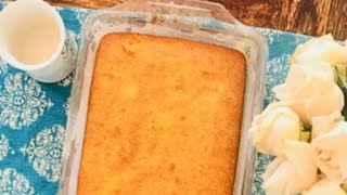 Easy Cake Cornmeal Coconut Cake [upl. by Covell]