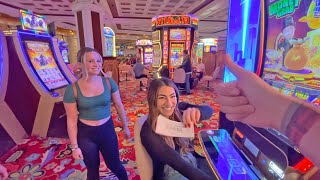 I Paid My Friends And Family To Play Slot Machines 2 Hours Of Free Slot Play In Las Vegas [upl. by Diad]