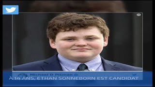 EtatsUnis À 14 ans Ethan Sonneborn veut devenir gouverneur du Vermont [upl. by Ayaladnot317]