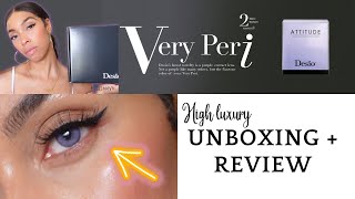 New Desio Veri Peri  Purple Contacts Unboxing amp Full Review Millzladiva [upl. by Yznel]