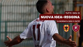 Tutti i gol di Nuova Igea Virtus 12 Reggina  1a Giornata Serie D 2425 [upl. by Schaumberger]