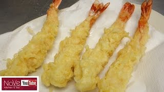 How To Stretch Shrimp For Tempura  How To Make Sushi Series [upl. by Aihsetan584]