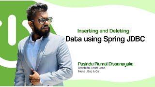 Inserting and Deleting Data using Spring JDBC [upl. by Hetty]