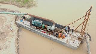 16 inch sand dredge machine working site [upl. by Paget]