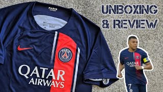 PSG 202324 home jersey Unboxing amp Review [upl. by Letha]