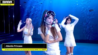 2K IZONE 아이즈원 예나 은비 채원 채연  아틀란티스 소녀Atlantis Princess  2020 Mnet Asian Music Awards [upl. by Zippel]