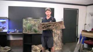 Installing a Custom 3D Rock Background Wall in Aquariums or Fish Tanks [upl. by Odlonyer]