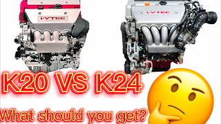 Honda K20 VS K24 What is better What should you get [upl. by Drofnats90]