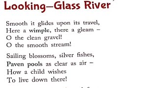 Looking Glass River Poem In Hindi  By Robert Louis Stevenson  Ratnasagar Focus English  Class 6 [upl. by Kcirderf]