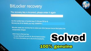 how to fix bitlocker recovery key  TELUGUENGLISH 100 WORKED bitlocker recovery laptopproblem [upl. by Leiva]