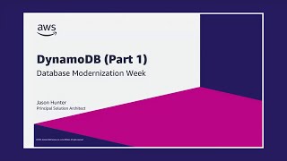 DynamoDB Its purpose main features and key concepts  Jason Hunter  AWS Events [upl. by Eceinej54]