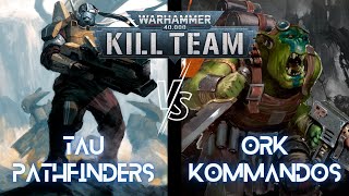 Tau Pathfinders vs Ork Kommandos  Kill Team Battle Report  S1E16 [upl. by Asenad]