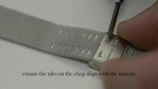 How to adjust the size of a metal watch strap [upl. by Esch377]