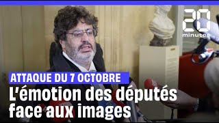 Images de lattaque du 7 octobre du Hamas en Israël  Les députés ébranlés par la projection [upl. by Alastair]