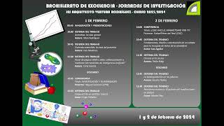 Bachillerato de Excelencia  Jornadas de Investigación  Curso 20232024 [upl. by Eilojne]