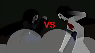 Dark Evilnessa Vs Slendrina Sticknodes Animation [upl. by Tova910]