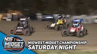 HIGHLIGHTS USAC NOS Energy Drink National Midgets  Jefferson County Speedway  July 15 2023 [upl. by Fredi]