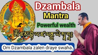 Most powerful Zambala Mantra for wealth Dzambala mantra [upl. by Abernon]