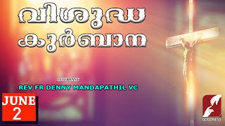 SUNDAY HOLY MASS LIVE  6 AM 2 JUN 2024FR DENNY MANDAPATHIL VCMALAYALAM QURBANATODAYGOODNESS TV [upl. by Havelock]