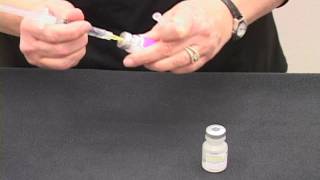 Mixing Medication demonstration [upl. by Blain]