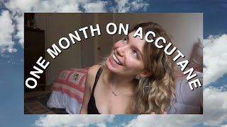 ONE MONTH UPDATE ACCUTANEISOTRETINOIN for mild  consistent acne [upl. by Eugatnom]