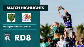 Round 8 Highlights  Whanganui v Mid Canterbury  2022 Bunnings Heartland Championship [upl. by Sumaes]