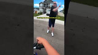 Angry neighbor yells at biker kid 😤 part 1 minty150dy [upl. by Idyh379]