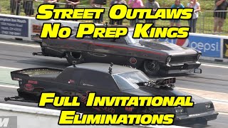 Street Outlaws No Prep Kings Full Invitational Eliminations National Trail Raceway 2023 [upl. by Conrado111]