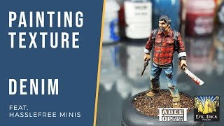 Painting Texture  Denim  THE EPIC HOBBY tutorial [upl. by Atikihc]