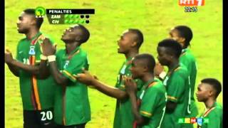 Orange Africa Cup Of Nations 2012  Zambia vs Ivory Coast PenaltyShootout 87 [upl. by Africah665]