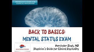 Mental Status Examination Back to Basics [upl. by Ayalahs]