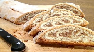 Pommersche Mandelrolle selbst gebacken  Rezept Video [upl. by Esekram90]