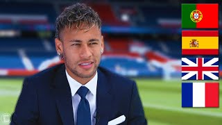 Neymar Speaking 4 Different Languages [upl. by Lladnek998]