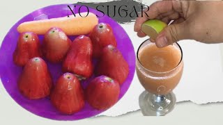 NO SUGAR❗️JUICE JAMBU AIR MADU DAN WORTEL SEGER⁉️ [upl. by Ramberg131]