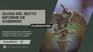 EnVivo  Comparecencia ante Comisiones Unidas del titular de la Consejería Jurídica y de servici… [upl. by Eednarb]