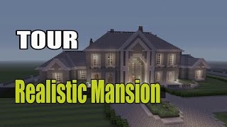 Minecraft Realistic Mansion Tour [upl. by Cilegna]