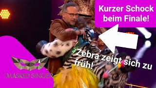 Das Zebra lässt seine Maske zu früh fallen  Finale von The Masked Singer 2022 [upl. by Nitsrik]