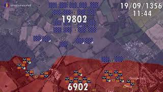 Battle of Poitiers In 1 Minute [upl. by Mayor856]