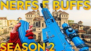 NERFS e BUFFS SEASON 2 WARZONE [upl. by Ailssa549]