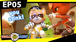 Jungle Agent English  EP05 Whats the Smell  Robot Cartoon  Hero  Action  Animals  Kids [upl. by Margo627]