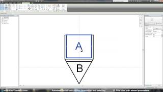 Autodesk Revit  2D families training  12 Grid label with shared parameters [upl. by Iggy]