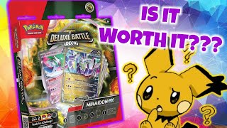 Is the New Pokemon Miraidon ex Deluxe Battle Deck Worth It [upl. by Brigit]