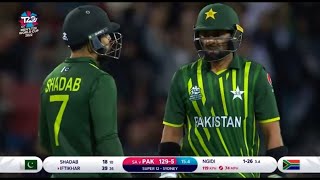 Iftikhar Ahmed amp Shadab Khan Batting Vs South Africa  Pakistan Vs South Africa  T20 World Cup 2022 [upl. by Annerol358]