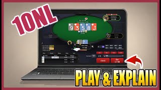 How to go for THIN VALUE on MicroStakes  10NL Zoom Pokerstars Play amp Explain [upl. by Naujej540]