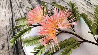 ABC TV  How To Make Powder Puff Flower 1  Craft Tutorial [upl. by Gruchot352]