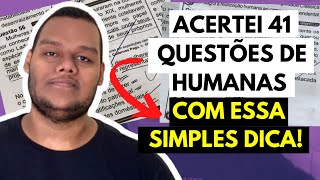 COMO ACERTAR quase QUALQUER QUESTÃO DE HUMANAS NO ENEM  MESMO SEM SABER O CONTEÚDO [upl. by Lissa]