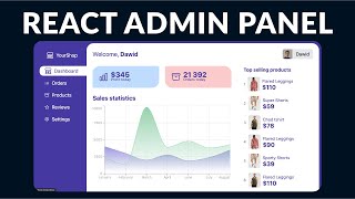 React Admin Dashboard Panel Tutorial [upl. by Eilime830]