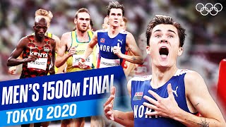 Ingebrigtsen breaks OLYMPIC RECORD  Mens 1500m final at Tokyo 2020 [upl. by Portingale57]