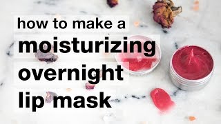 How to Make a DIY Moisturizing Overnight Lip Mask [upl. by Nomead]