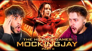 Watching THE HUNGER GAMES MOCKINGJAY PART 2 for the FIRST TIME and its INSANE Movie Reaction [upl. by Marika102]